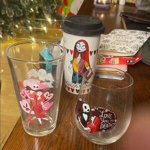 Nightmare Before Christmas Glass Set - Multicolor